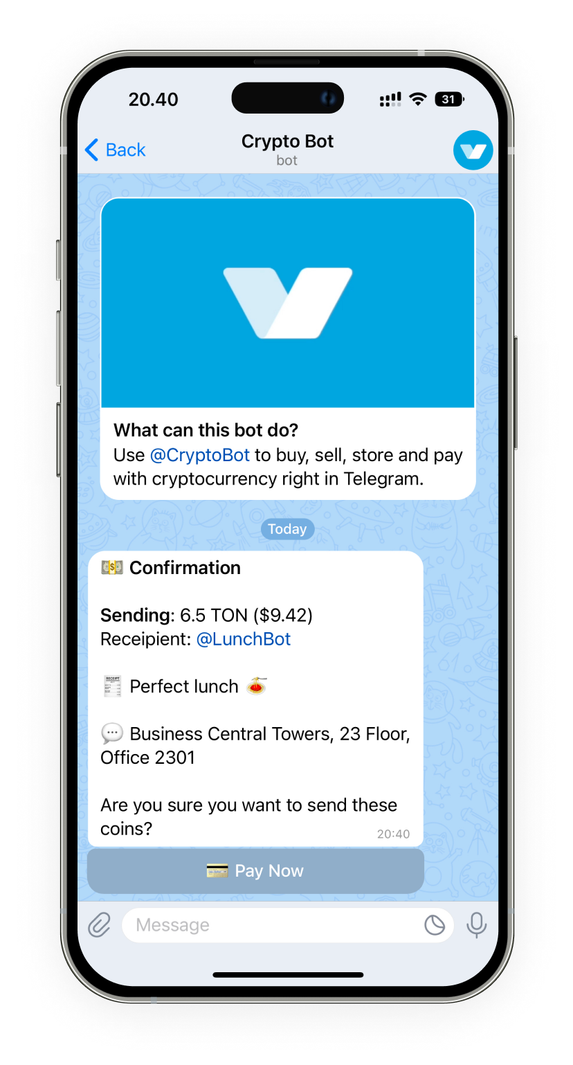 Crypto Pay - Crypto payments for telegram bots